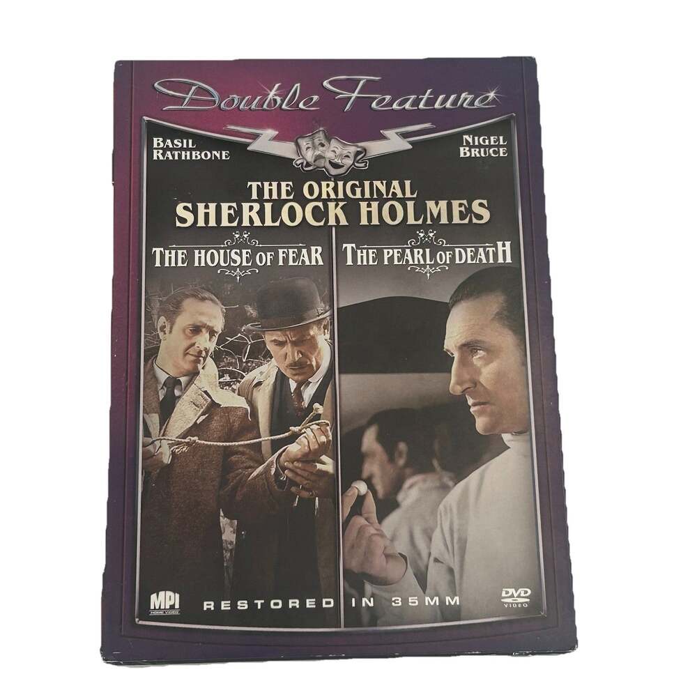 Sherlock Holmes Double Feature DVD 2003 House of Fear - The Pearl of Death NEW